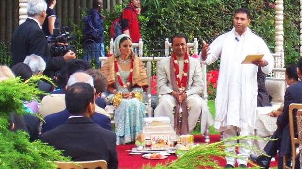 An Asian wedding ceremony at ZSL London Zoo