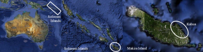 Location Of Kahua - Solomon Islands