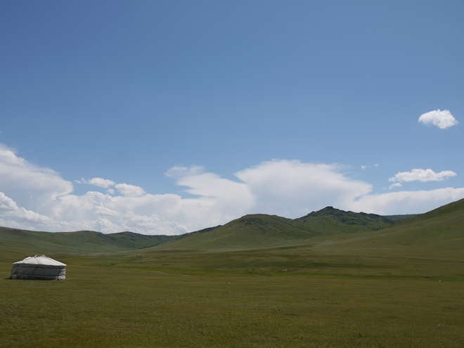 A Ger on teh Mongolia Steppe
