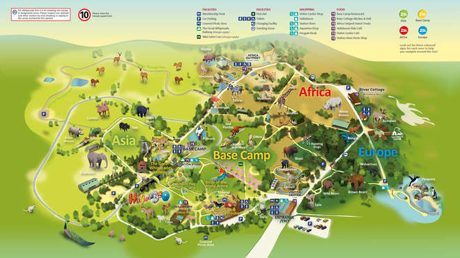 Map of Whipsnade Zoo