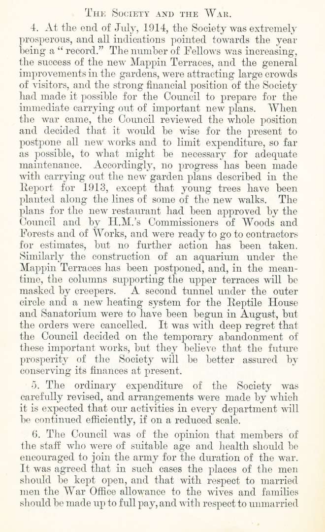 ZSL Annual Report 1914 page 4