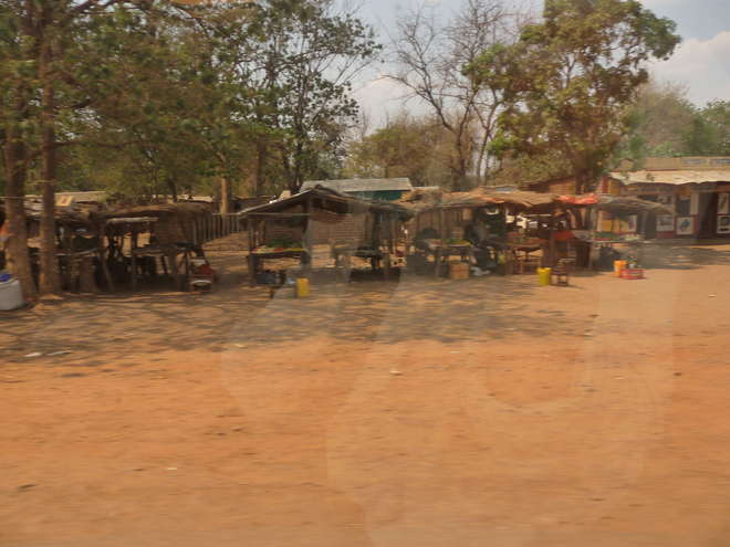 Roadside stalls in Mfuwe