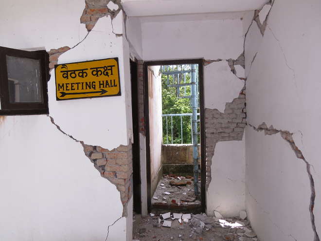 Damaged Protected Area HQ of Shivapuri-Nagarjuna National Park (SNNP) 