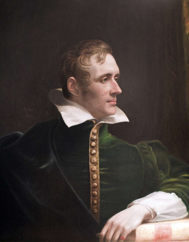 Oil painting of Sir Thomas Stamford Raffles, by James Lonsdale, 1817.