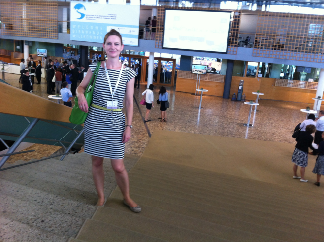ZSL’s Noelle Kumpel at the World Heritage Committee meeting in Bonn.