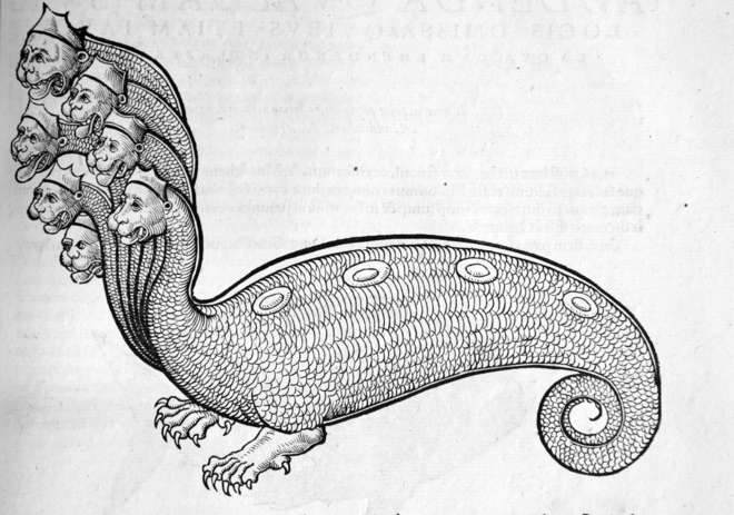 Hydra from Konrad Gessner's Historiae Animalium