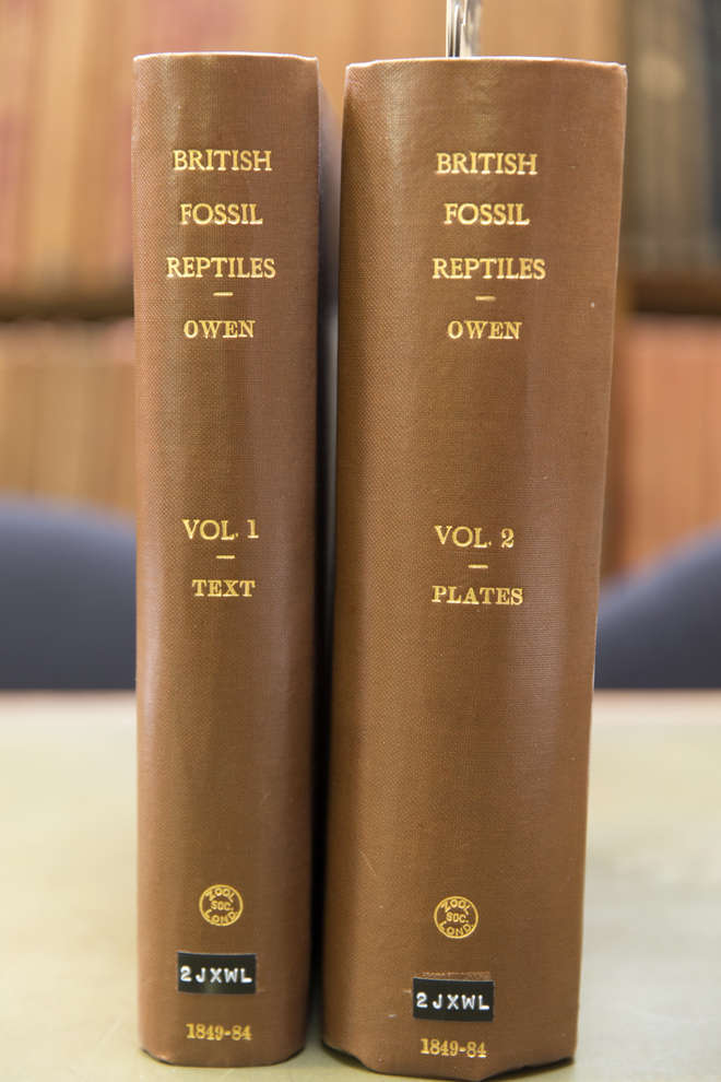 ‘A history of British fossil reptiles / by Sir Richard Owen’. London : Cassell