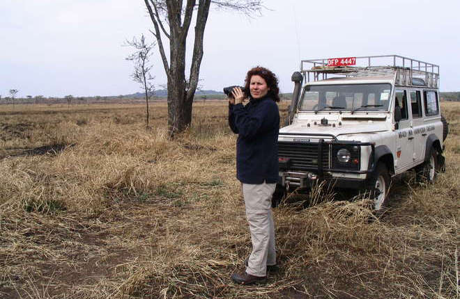 Nathalie Pettorelli IOZ scientist in Serengeti