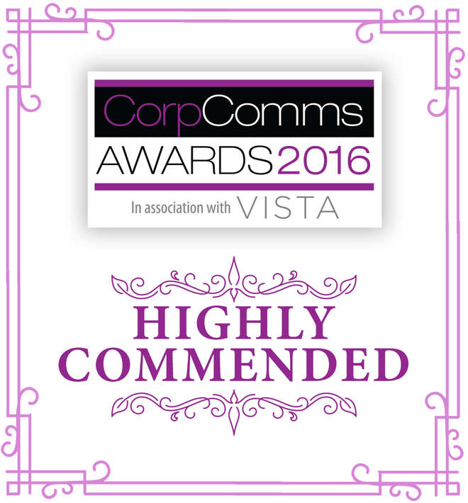 Corp Comma award logo