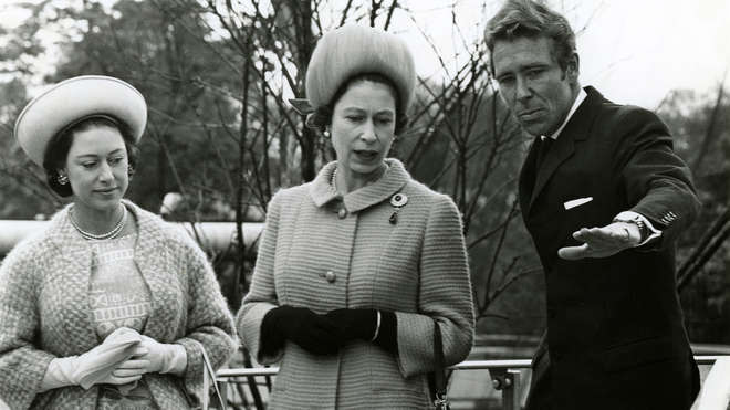 Lord Snowdon visiting the world-renowned Snowdon Aviary with HM The Queen and Princess Margaret in 1967.