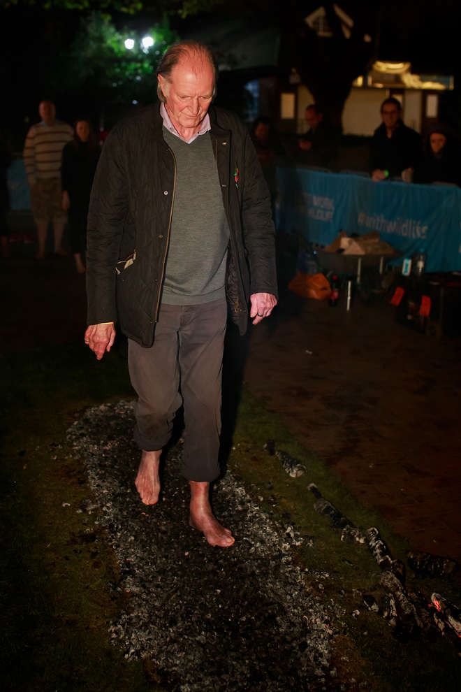 David Bradley at the 2017 ZSL Fire and Ice Walk