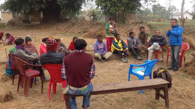 Meeting with fishing communities at Nawalpur