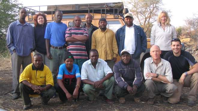 Dr Ben Collen and colleagues in Tanzania