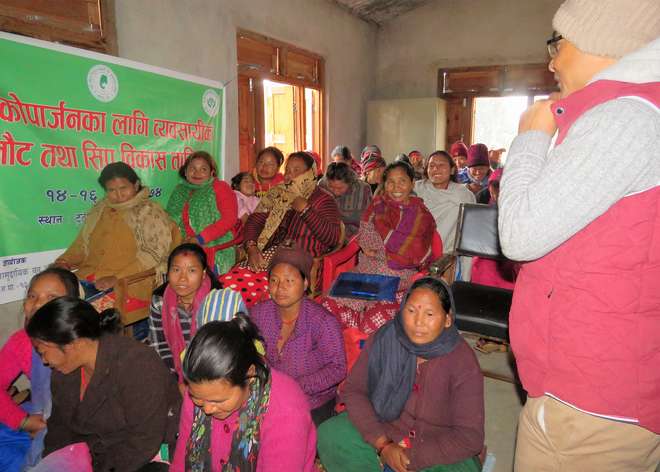 Goat farming workshop in a Community-Managed Pangolin Conservation Area, Nepal