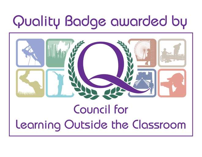Quality Badge awarded by Council for Learning Outside the Classroom logo