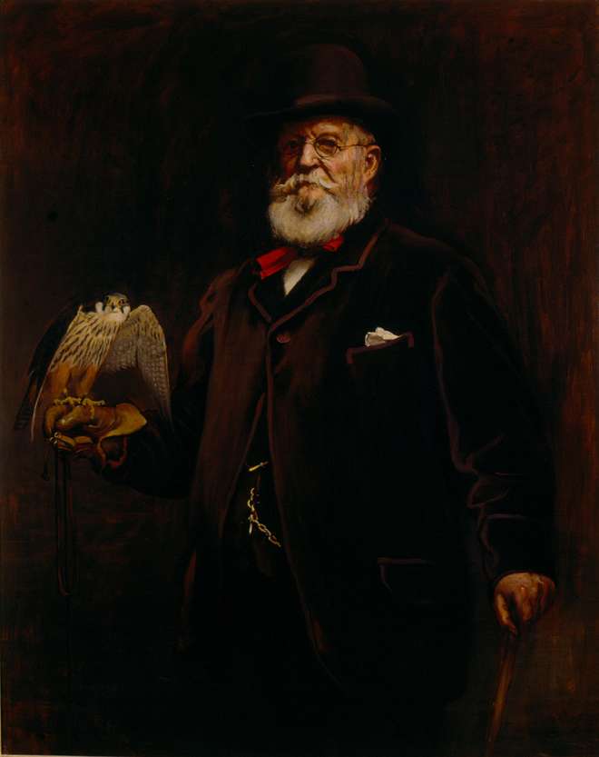 Painting of Joseph Wolf by Lance Calkin.