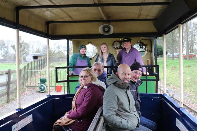 Friends and Family watching Footplate Experience
