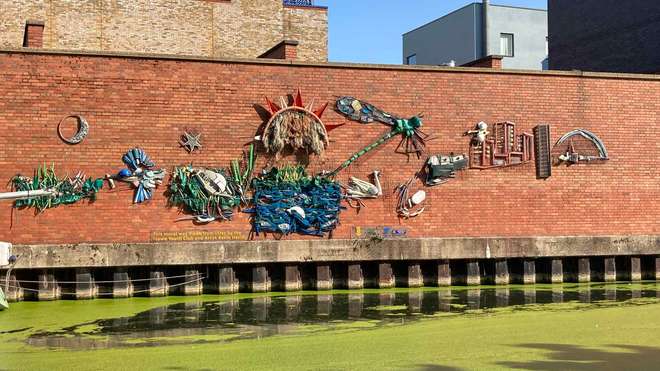 Regent's Canal Litter Art