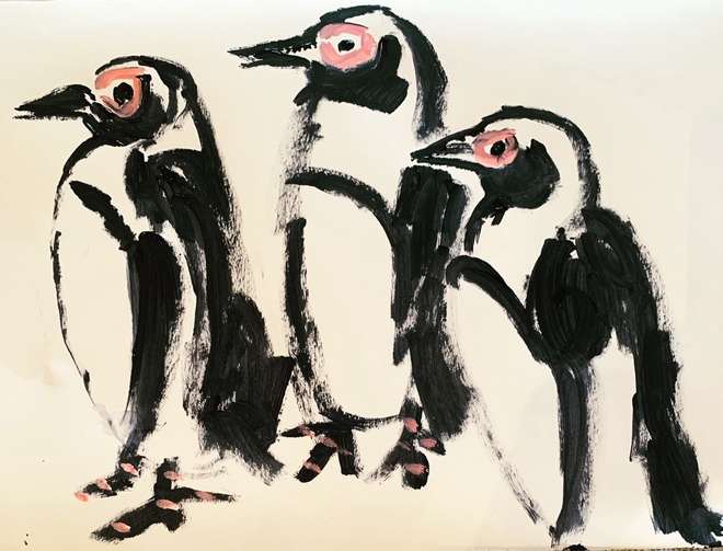 Painting by Colette Clegg, ZSL Member